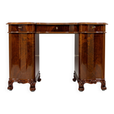 Petit bureau de dame Louis-Philippe en noyer 1840-1860