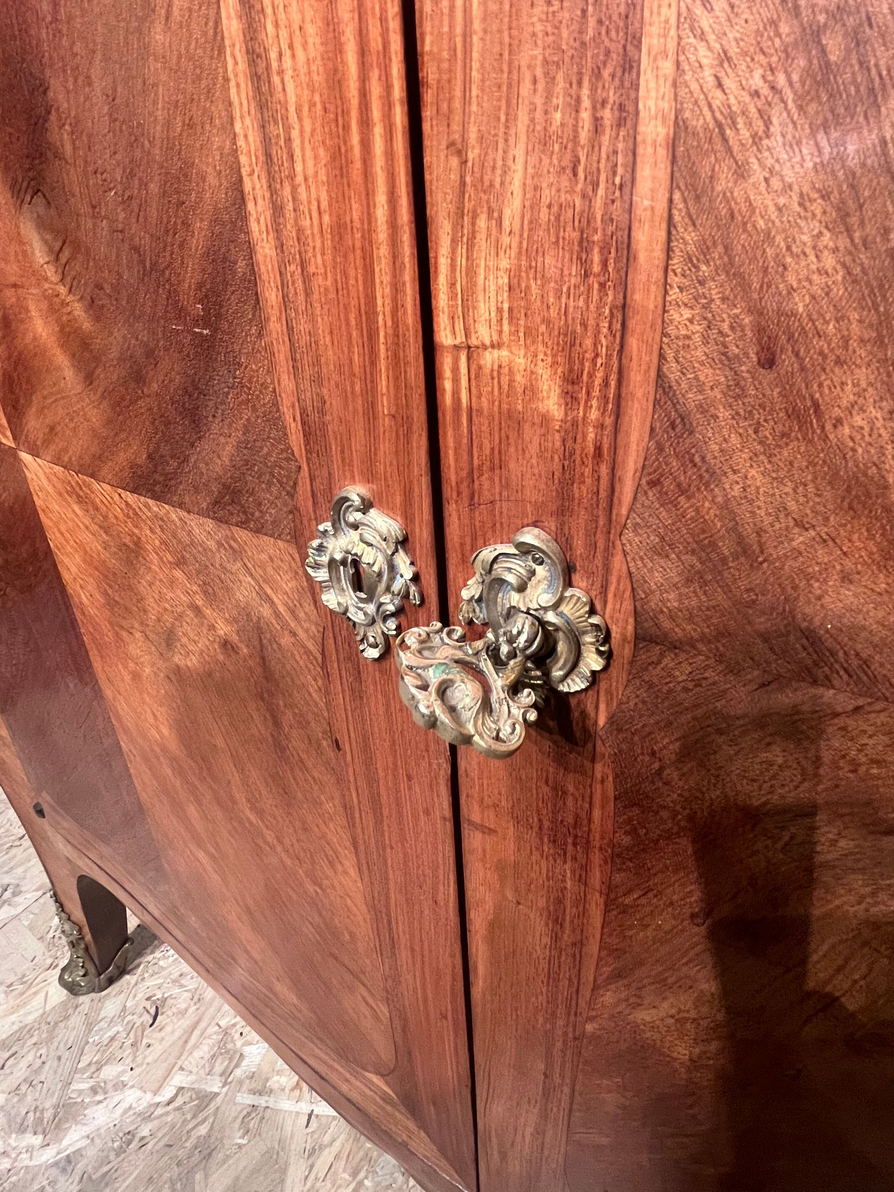 Marquetry sideboard Louis XV bronze 1940