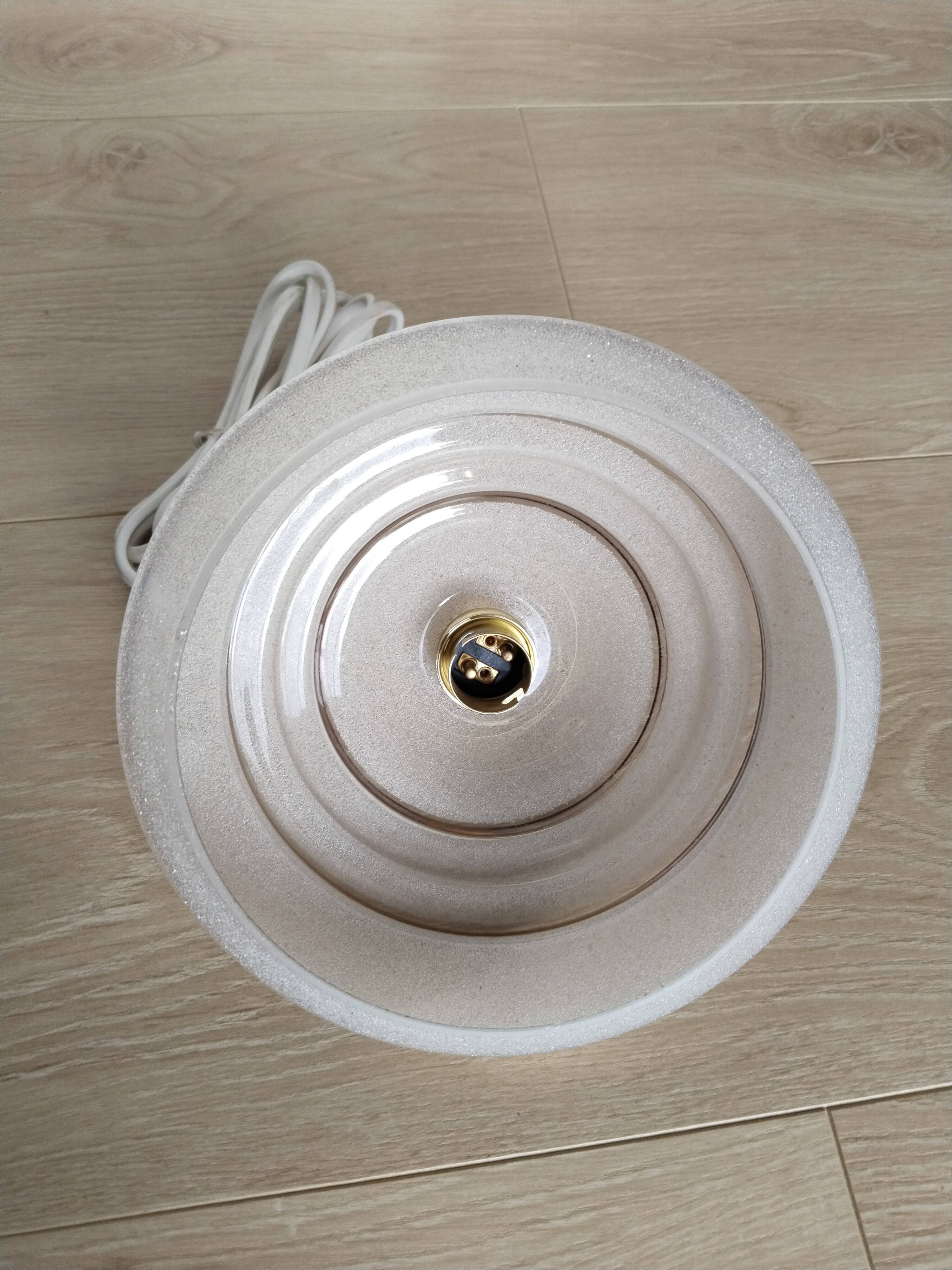 White and gold granite glass pendant light, portable lamp