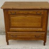 Small oak cabinet, 1 drawer and 1 tilting door