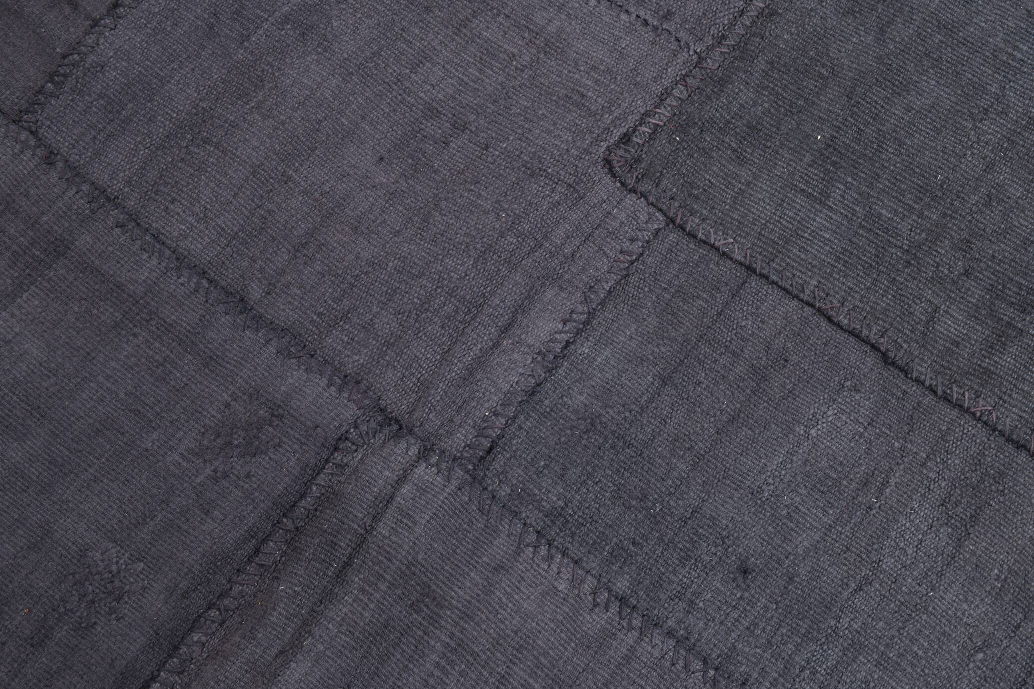 Tapis Kilim vintage surdimensionné gris cendré 8x10, 245x306 cm