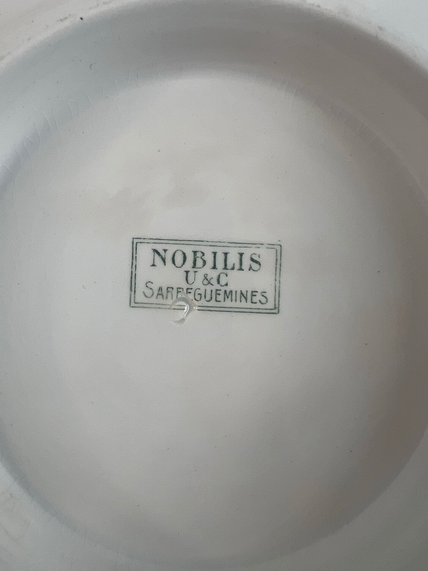 Ironstone compote dish Sarreguemines Nobilis