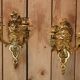 pair of gilt bronze wall lights signed by Etienne Giraud in Lyon