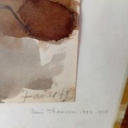 René Thomsen - watercolour - Urville 1948
