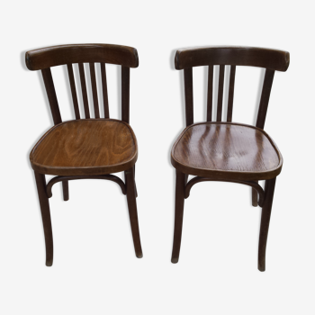 Lot de 2 chaises bistrot Baumann