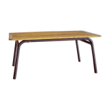 Vintage metal and wood coffee table 60