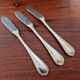 Christofle - Set of 3 fish knives, Spatours model, in silver-plated metal