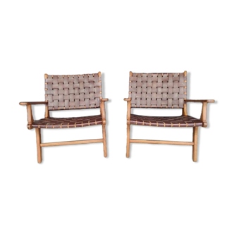 Pair of “Hollywood” armchairs - Olivier de Schrijver