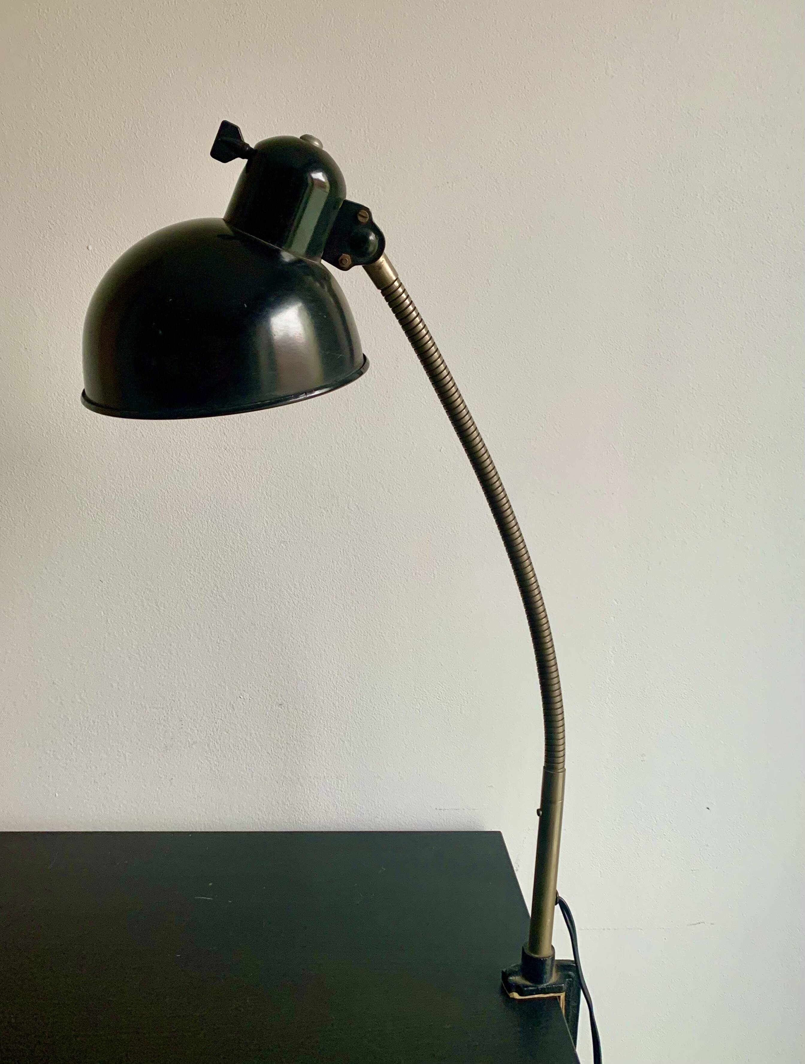 Bauhaus Table Clamp Lamp, 1940s