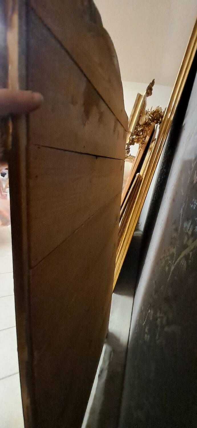 19th century mirror with parecloses 173 x 105