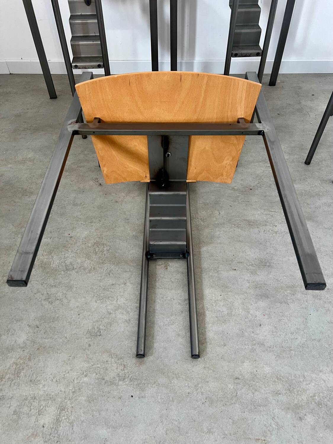 4 old raw design chairs Karl Friedrich Forster model Trix KFF postmodern 70s/80s