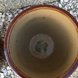 Lot of two enamelled jars