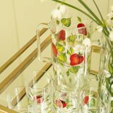 Gobelet en cristal fraise