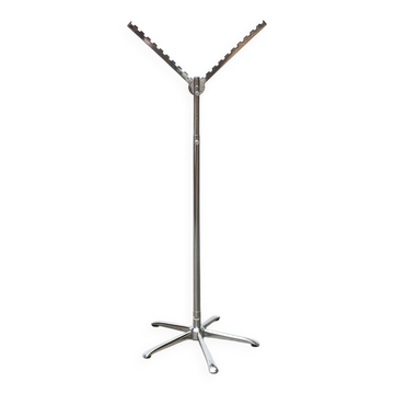 Porte-manteau en métal de l'ère spatiale allemande du milieu du siècle par Bremshey, Solingen
