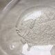 Vintage glass fish plate 32 x 25 cm