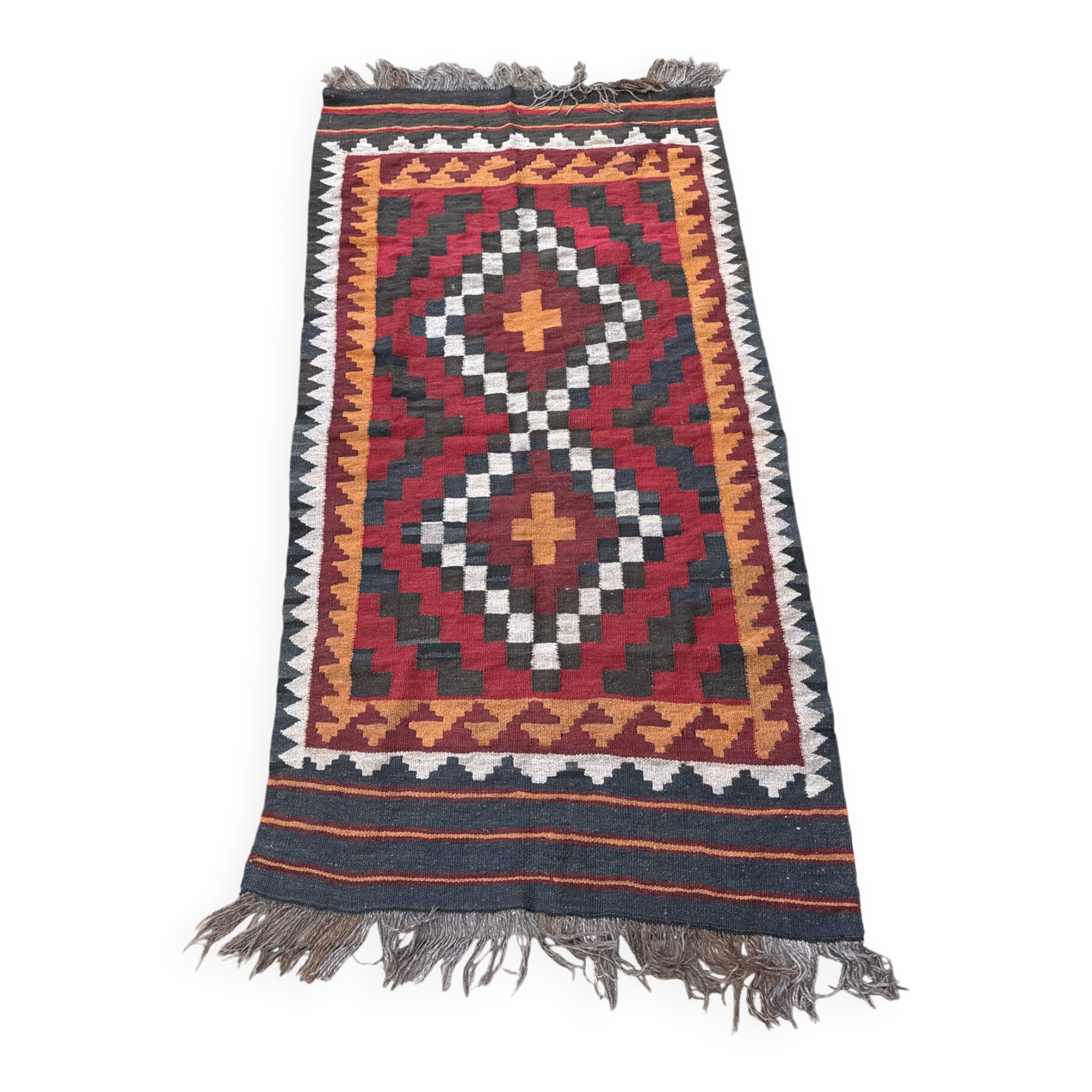Ancient Tunisian handwoven rug – Matmata –