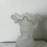 Vase in molded glass and depoli decor chimere art nouveau