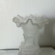 Moulded and frosted glass vase with Art Nouveau chimera decoration.