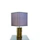 POLISHED/FROSTED BRONZE LAMP MICHEL MANGEMATIN FRANCE 1960