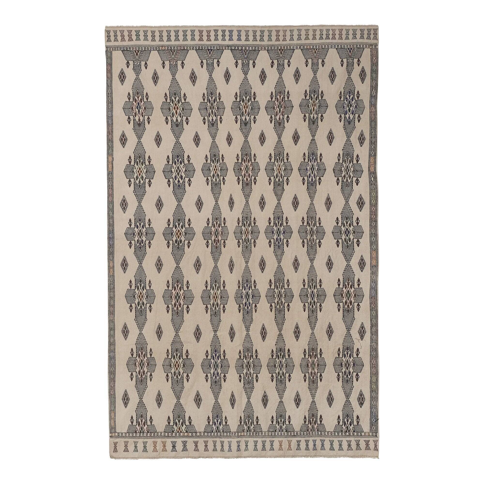 Vintage Turkish kilim, handwoven, 180x282 cm.