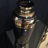 Vase soliflore royal blue and silver years 1930 1940