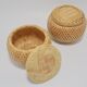 Duo of wicker boxes
