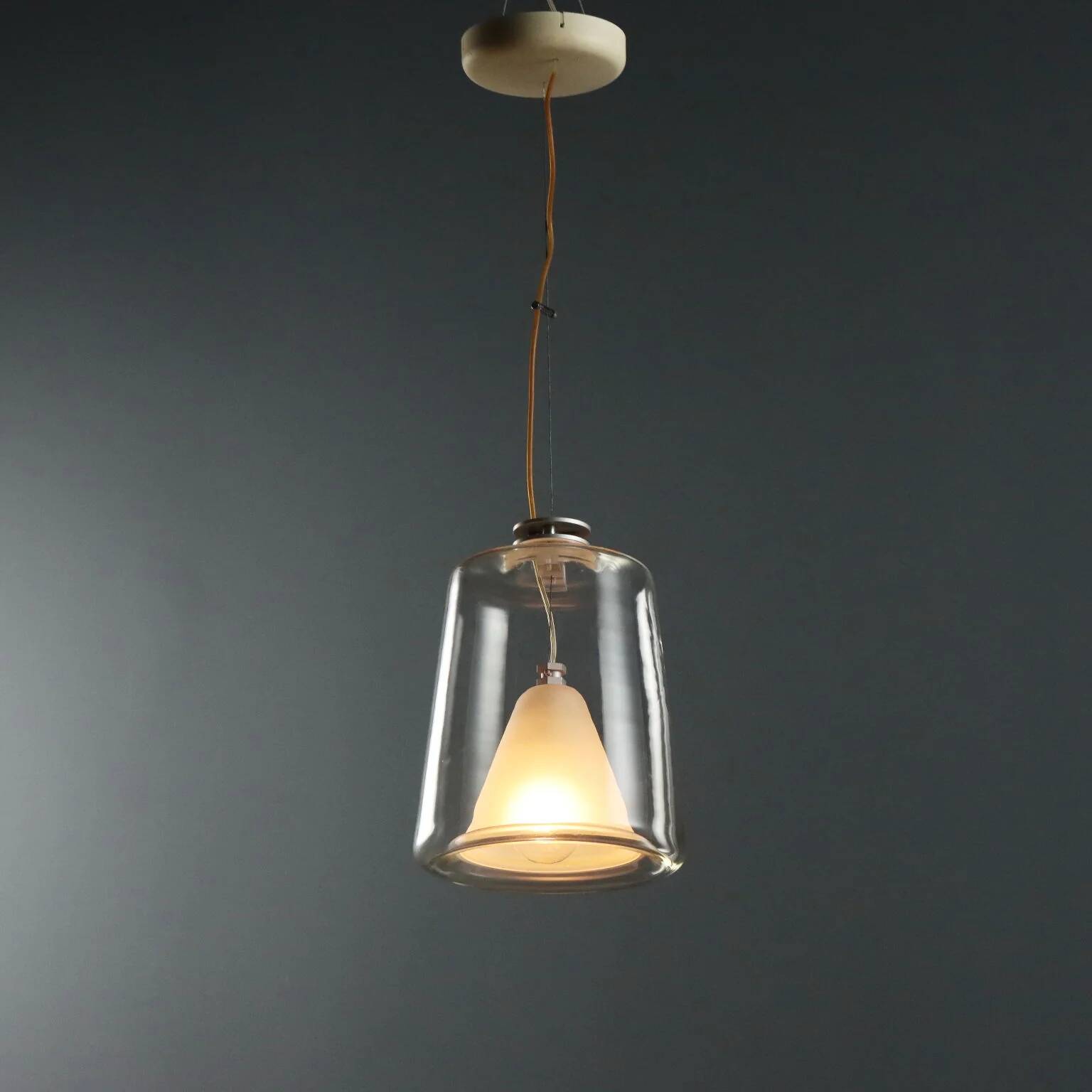 Vintage lamp Oluce Lanternina design by Laudani and Romanelli from the 2000s.