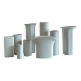 Ensemble de vases en céramique blanche