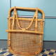 Chaise de plage vintage en osier