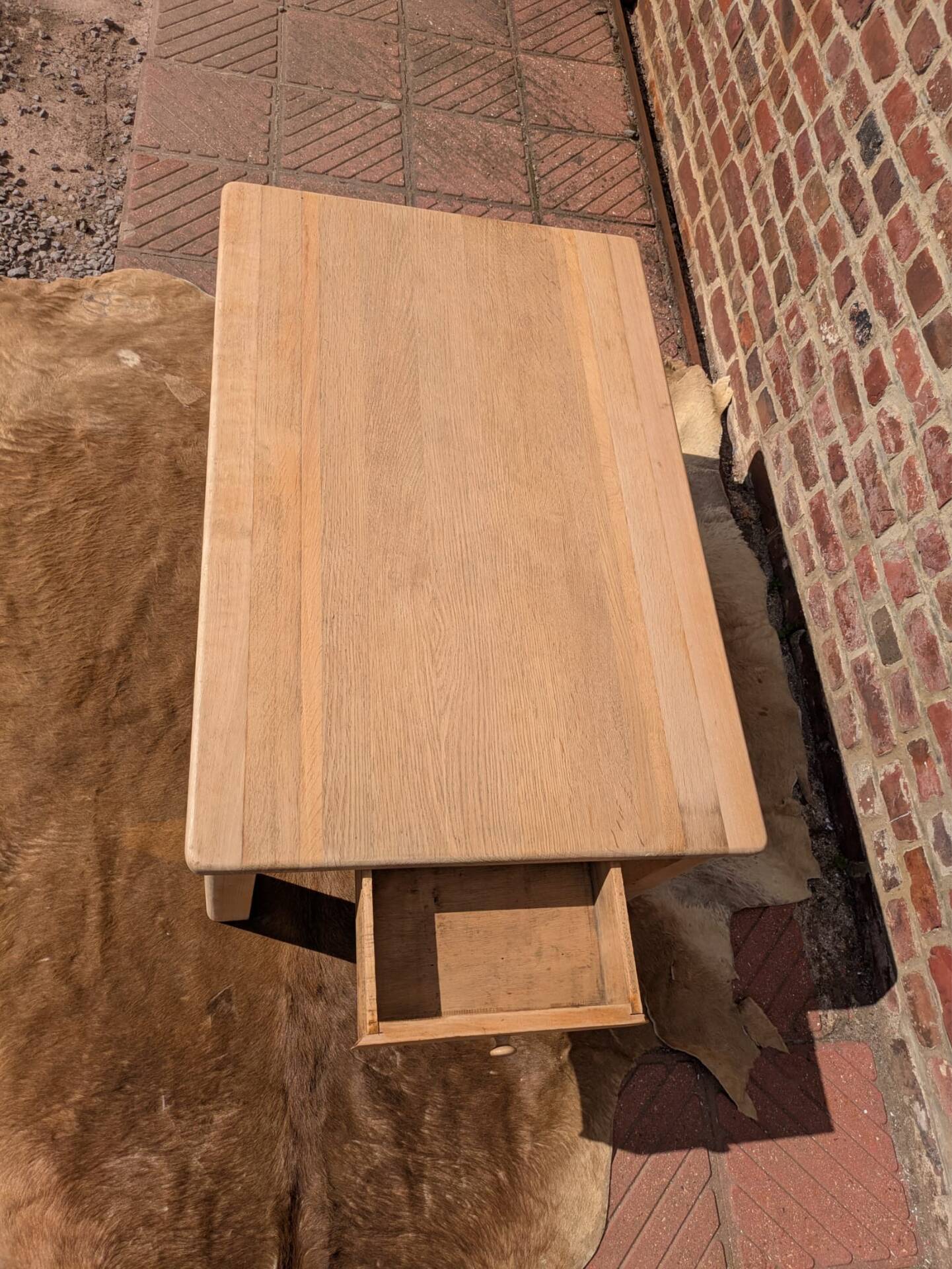 Light oak coffee table