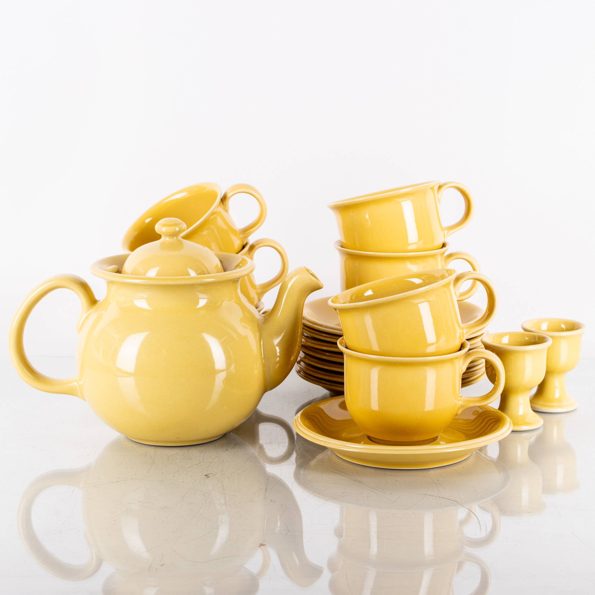 Vintage 10-piece coffee set Ceramic from HOGANAS 1960 Sweden