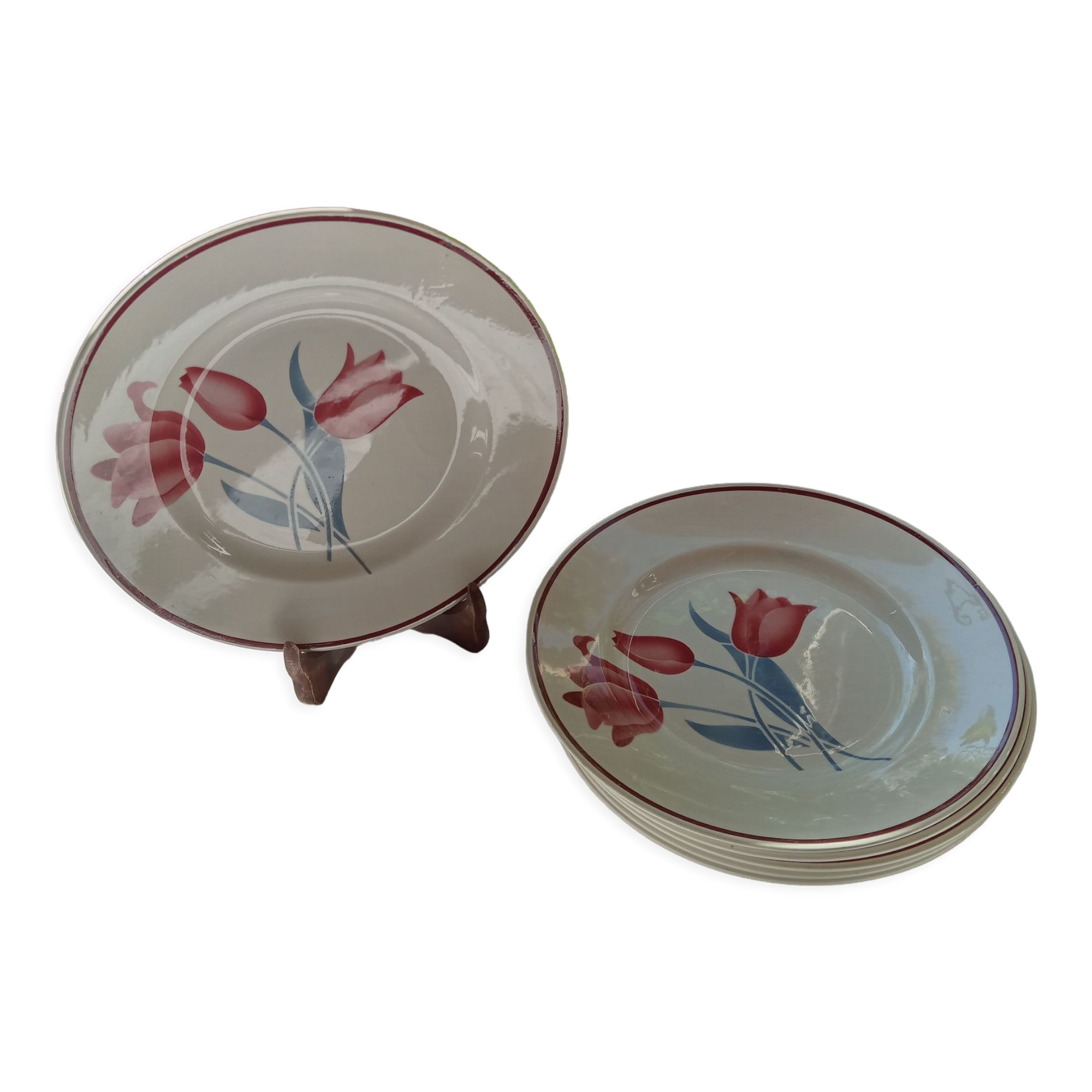 6 Terre de Fer flat plates