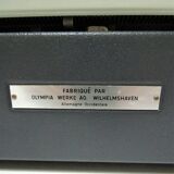 typewriter Olympia metal large cart A3 years 60