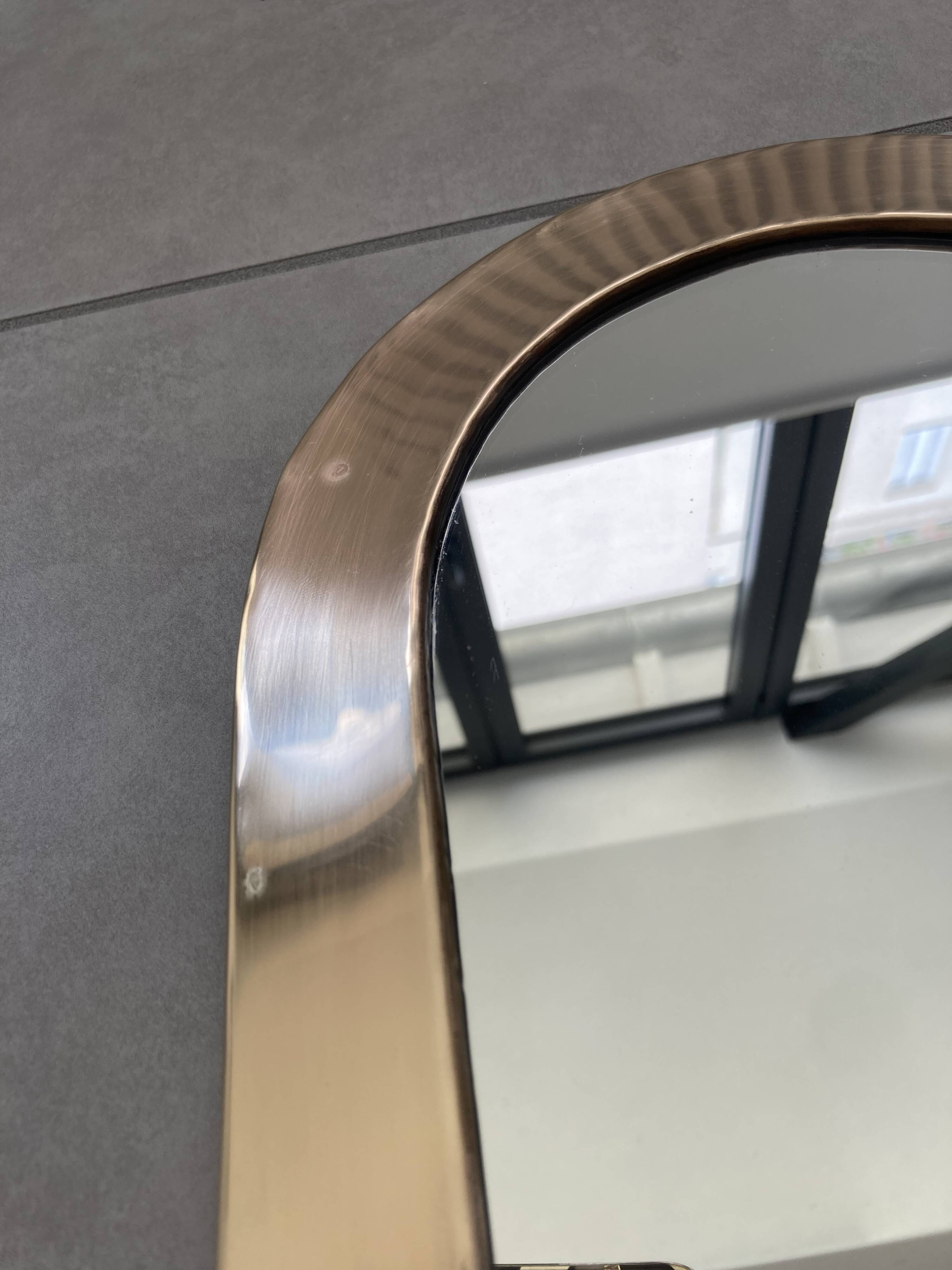 Miroir contour laiton artisanal