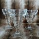 6 vintage Duralex stemmed glasses