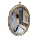 Bevelled oval mirror