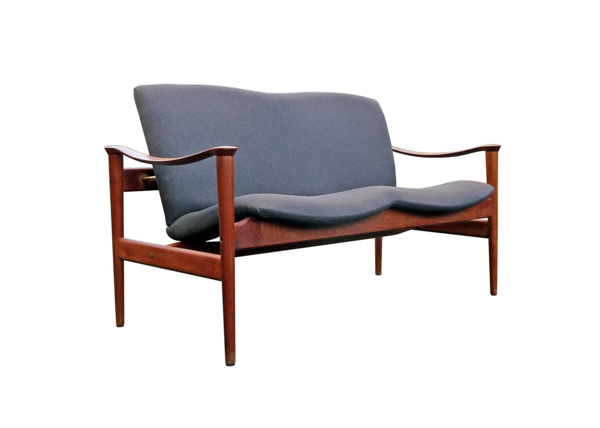 Loveseat 711 sofa by Fredrik Kayser for Vatne Lenestolfabrikk, 1960