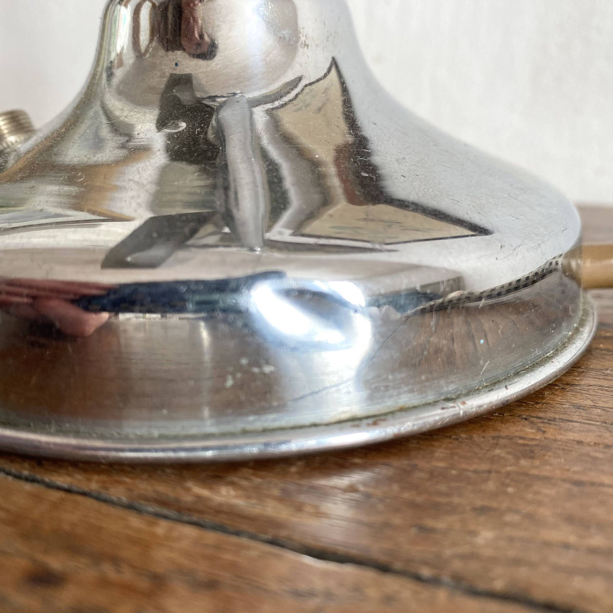 Art Deco industrial style chrome desk lamp – workshop lamp