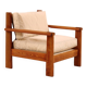 Pine armchair, 1970s