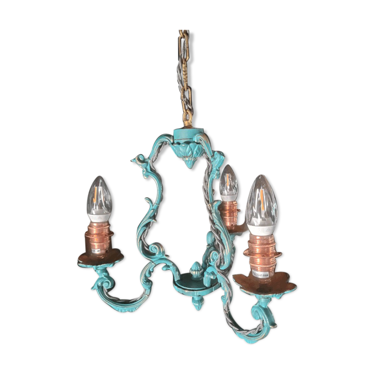 Vintage brass pendant lamp