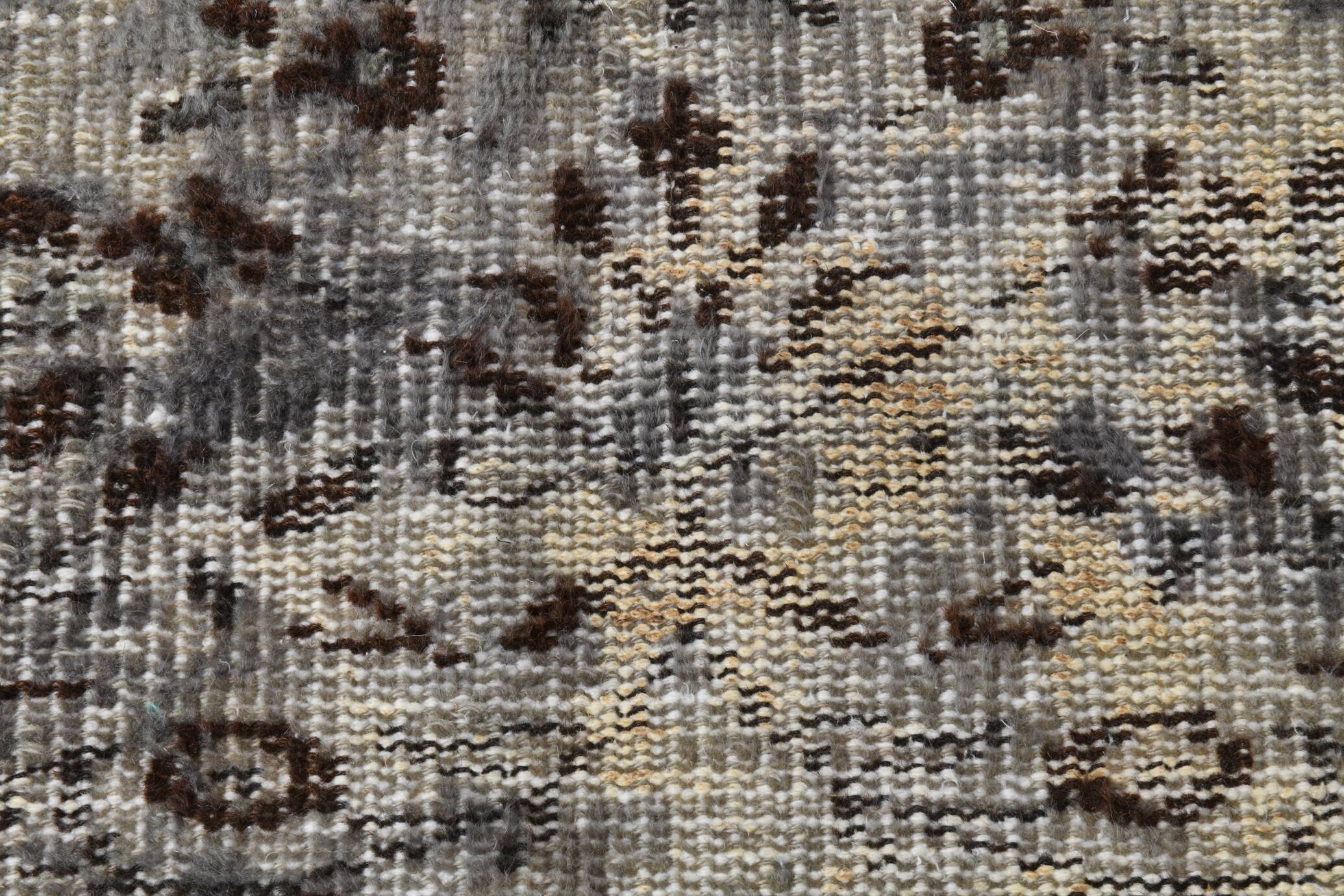 5x10 Distressed Brown Vintage Rug, 164x295Cm