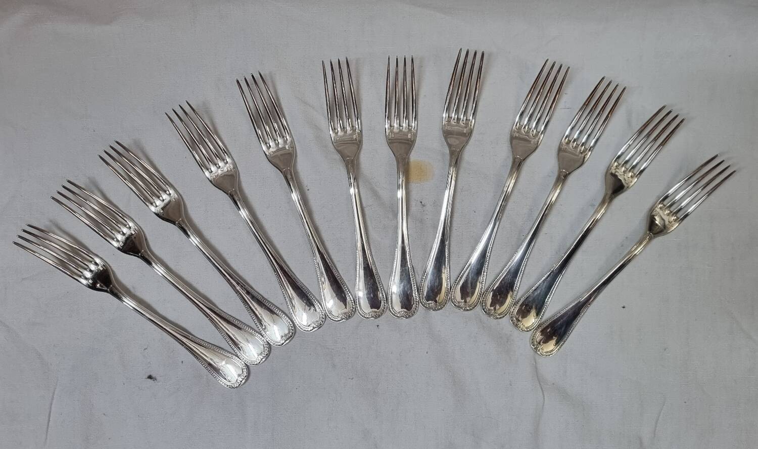 12 Christofle, Malmaison forks