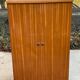 Scandinavian wooden chest of drawers sideboard cabinet with 2 doors 123cm