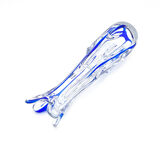 Monumental Murano Vase - Cobalt Blue & Crystal - Organic Design 70s