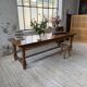 Table repas style drapière noyer 2m5/3m5 1900