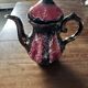 Vallauris Chrome Enameled Ceramic Teapot or Coffee Pot