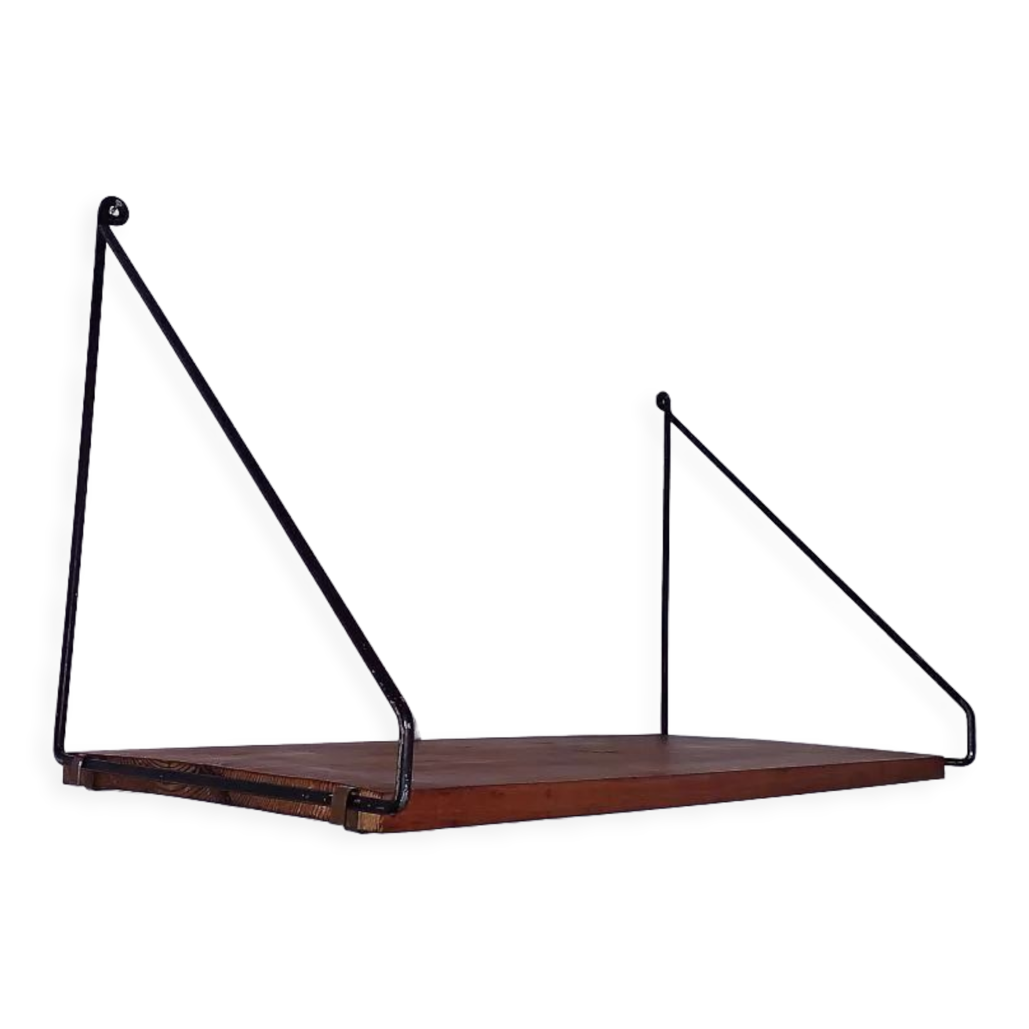 Wooden Wall Shelf, 1970s