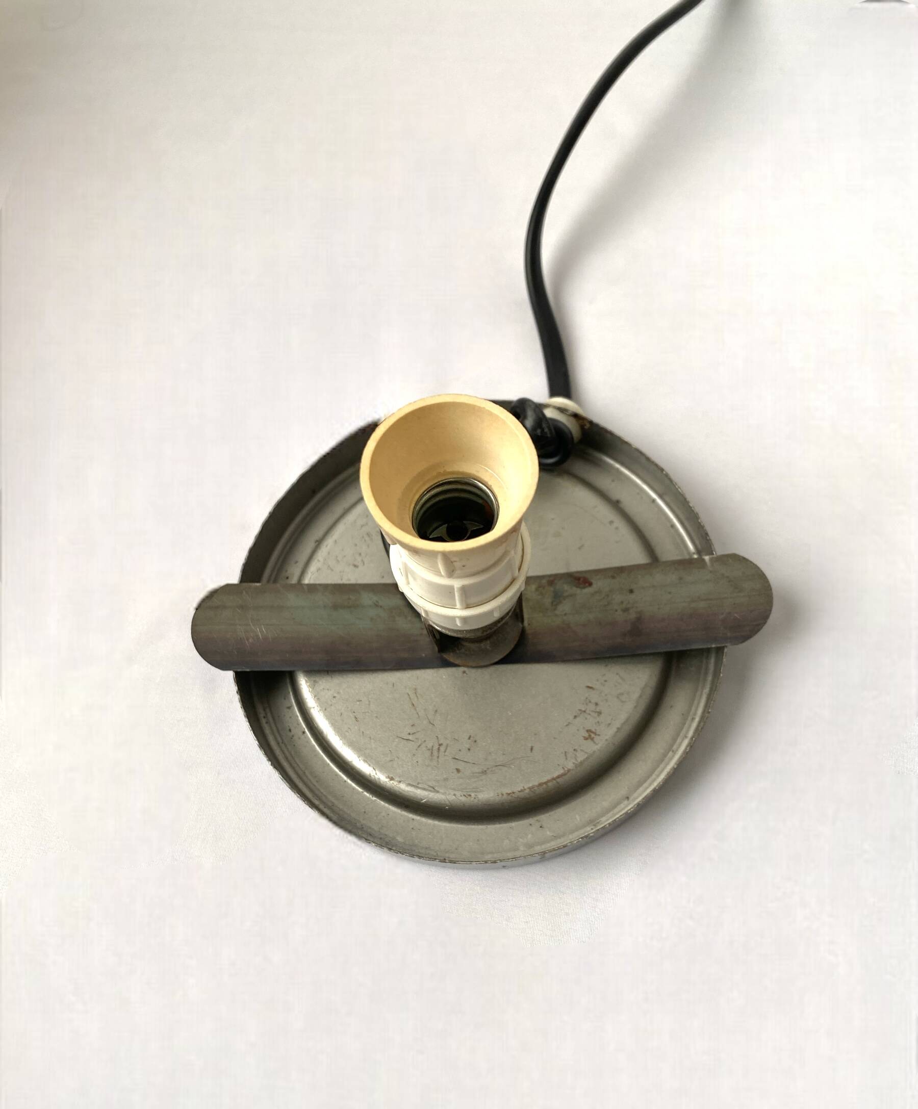 Table lamp, opaline, vintage 70s