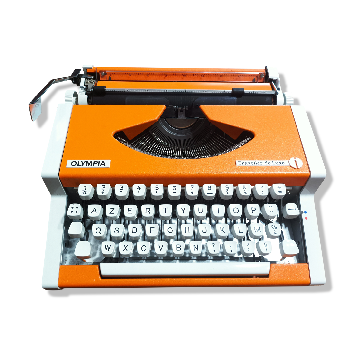Olympia typewriter, orange