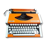 Olympia typewriter, orange